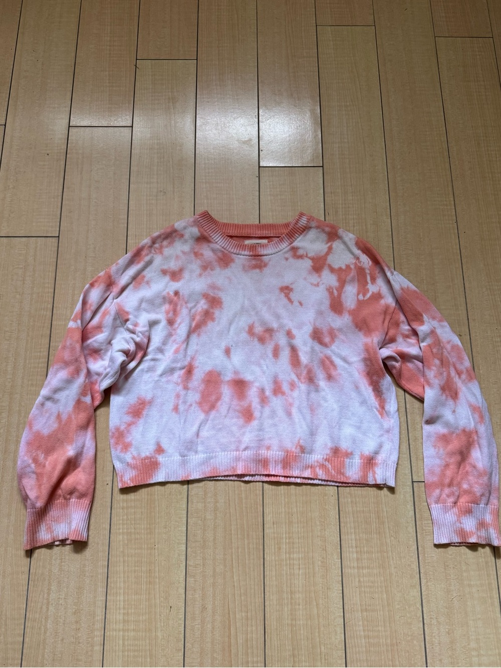 Tie-Dye Crewneck Sweater - Pink